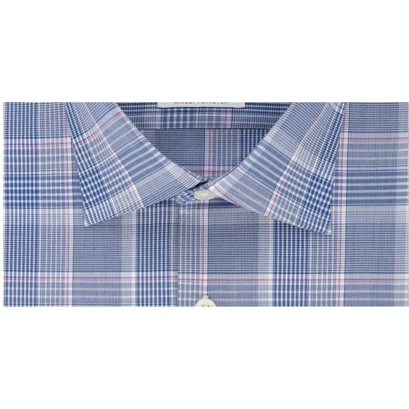 Massimo Alba Men's Dress Shirt Button Down Regular Fit Blue Size 18X34-35 - Picture 3 of 4